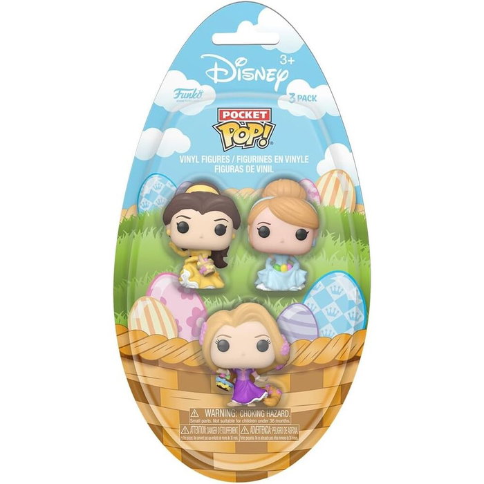 FUNKO Blister 3 figurines Pocket POP! Disney Princesses Pâques