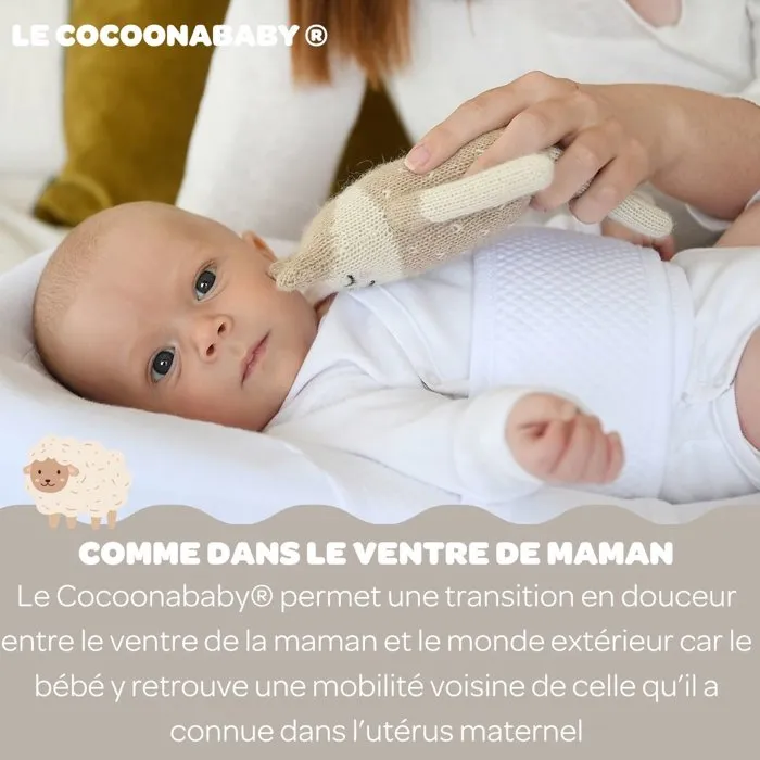 Beaba Cocoonababy Lin naturel avec drap