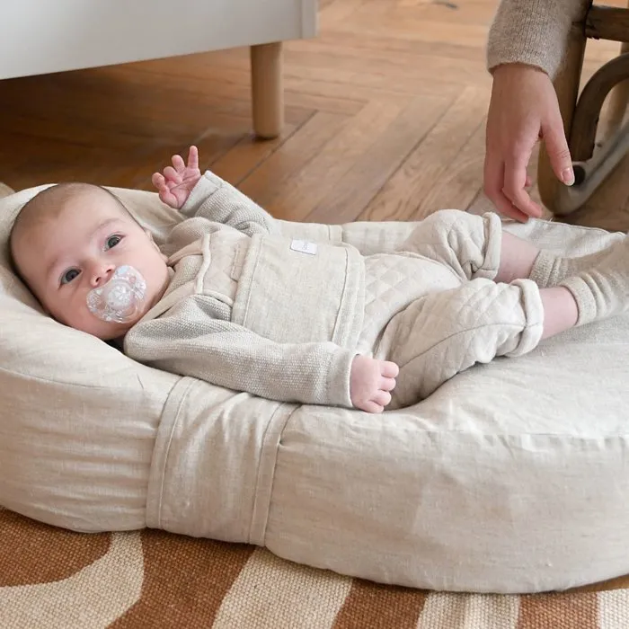 Beaba Cocoonababy Lin naturel avec drap
