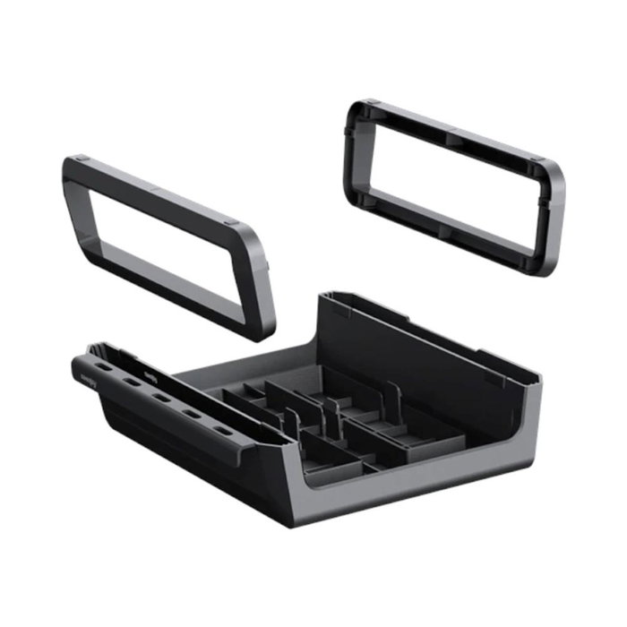 Fellowes Breyta Support pour Moniteur Noir Gris Ajustable en Hauteur Capacité 15 kg Portable avec Poignée