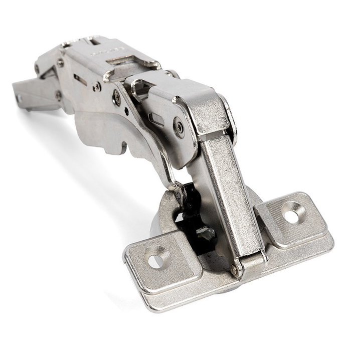 Salice Silentia+ - Charnière amortie de 35mm avec ouverture à 155°, fermeture silencieuse, finition nickel pour meubles