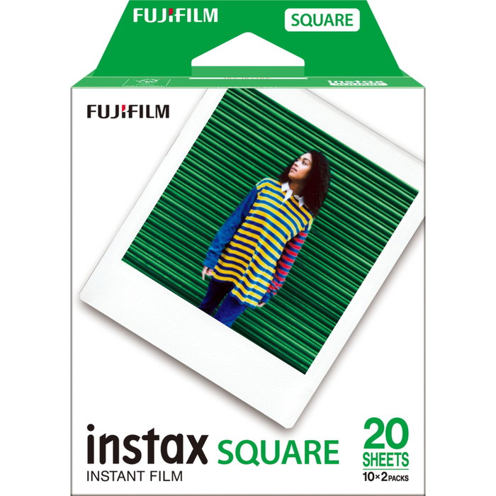 Fujifilm instax SQUARE Film Blanc - Pack Double (2x10)