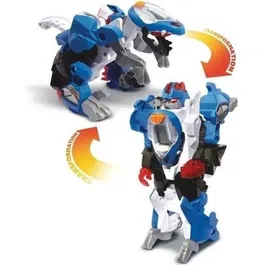 VTech - Switch and Go Dinos - Mastor, le super vélociraptor robot transformable - Jouet éducatif et interactif pour enfants 4 ans et plus - Langue française