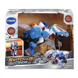 VTech - Switch and Go Dinos - Mastor, le super vélociraptor robot transformable - Jouet éducatif et interactif pour enfants 4 ans et plus - Langue française