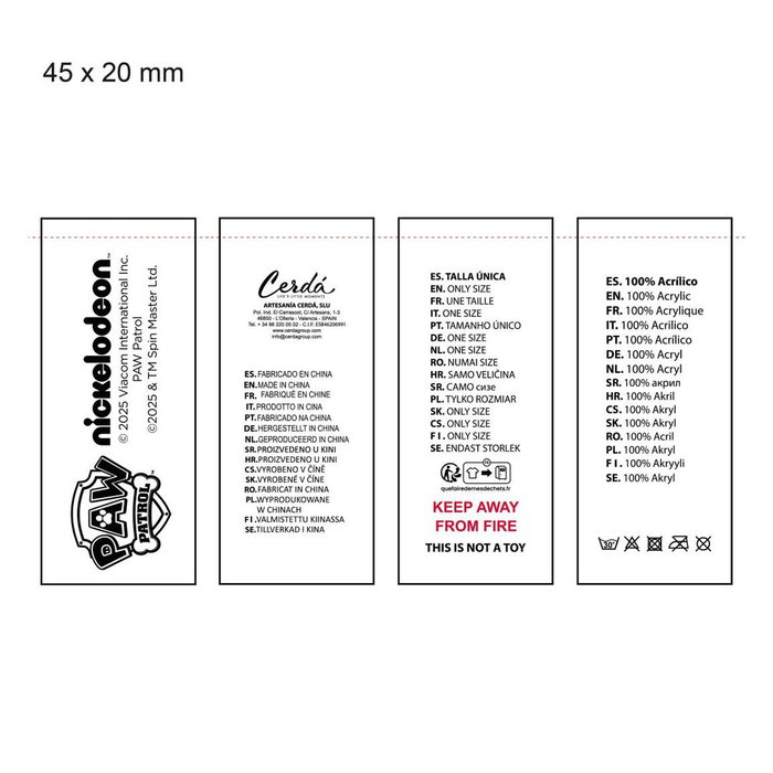 Bonnet et gants The Paw Patrol Rose