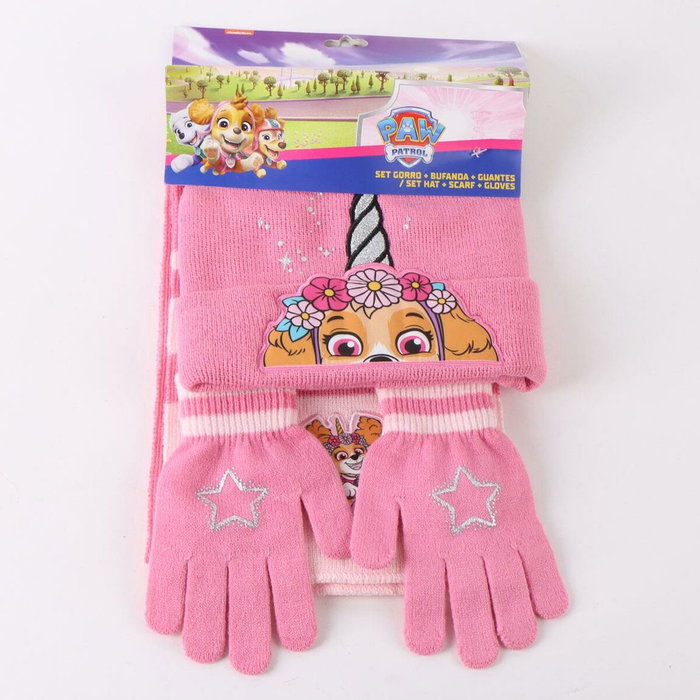 Bonnet et gants The Paw Patrol Rose