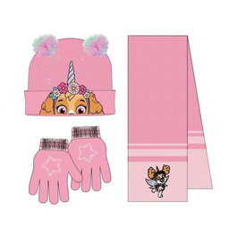 Cerdá - Ensemble 3 pièces Bufanda Paw Patrol - Écharpe et accessoires pour enfant - 20 x 2 x 52 cm - Dès 3 ans - Rose