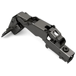 HERRAJES ALK 35 Clip Cam 165° Con Piston Acabado Grafito Codo Superacodado Bisagra Amortiguada para Muebles