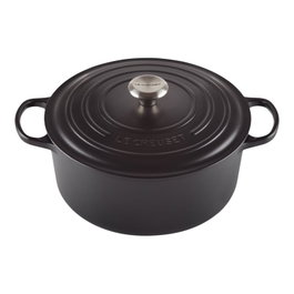 Le Creuset Signature Cocotte ronde 22 cm noir satin
