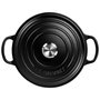 Le Creuset Signature Roaster rond 22cm noir mat