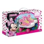 Disney - Patins à roulettes Quad Minnie - Chaussure en Toile - Châssis PP Haute Résistance - 4 Roues PVC - Frein Avant - Taille 28 - Pour Fille - A partir de 3 ans