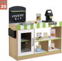 Teamson Supermarché de jouets en bois avec caisse enregistreuse électrique et 25 accessoires