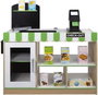 Teamson Supermarché de jouets en bois avec caisse enregistreuse électrique et 25 accessoires