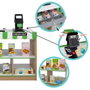Teamson Supermarché de jouets en bois avec caisse enregistreuse électrique et 25 accessoires