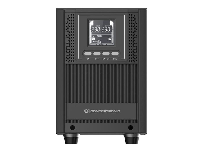 Conceptronic Zeus52E2K onduleur 2000 VA 1800 W en ligne double conversion noir Conceptronic Zeus52E2K onduleur 2000 VA 1800 W en ligne double conversion noir