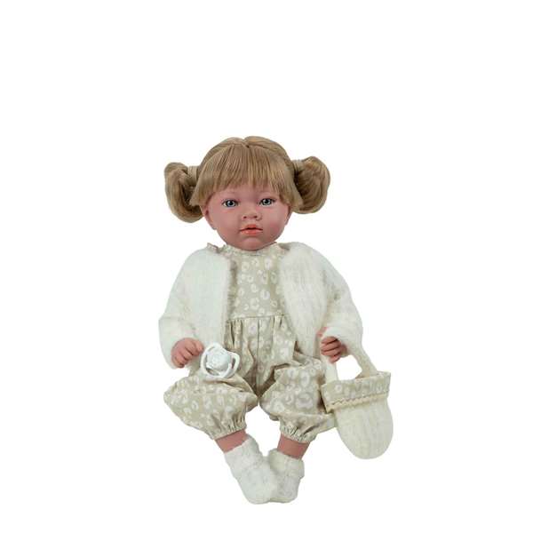 Muñecas Arias Poupée Aria Elegance 40 cm, Beige, Avec Mécanisme de Rire et Cheveux, Fonctionne Avec Piles LR44, À Partir de 3 Ans Muñecas Arias Poupée Aria Elegance 40 cm, Beige, Avec Mécanisme de Rire et Cheveux, Fonctionne Avec Piles LR44, À Partir de 3 Ans