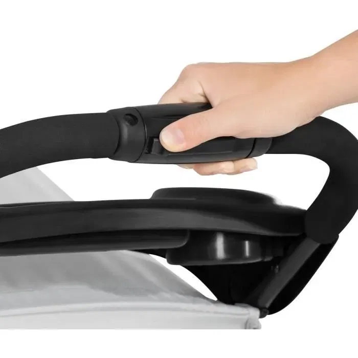 Hauck CITI NEO II - Poussette Compacte 3 Roues avec Dossier Inclinable, Panier XL et Roues Increvables - Gris - Adaptée de la Naissance à 22 kg