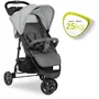 Hauck CITI NEO II - Poussette Compacte 3 Roues avec Dossier Inclinable, Panier XL et Roues Increvables - Gris - Adaptée de la Naissance à 22 kg