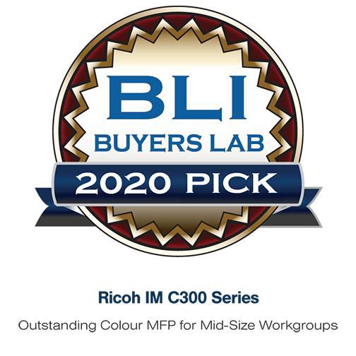 Ricoh IM C300 - Imprimante multifonction couleur A4 - 30 ppm, 1200 x 1200 dpi, 2 GB, écran tactile 10.1", USB, Ethernet, Technologie Always Current