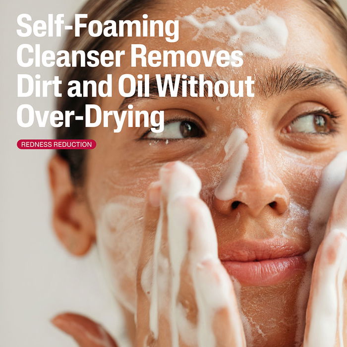 Cetaphil Mousse Nettoyante Peaux Sensibles Rougeurs - Nettoyage Profond & Apaisement Quotidien - 236 ml