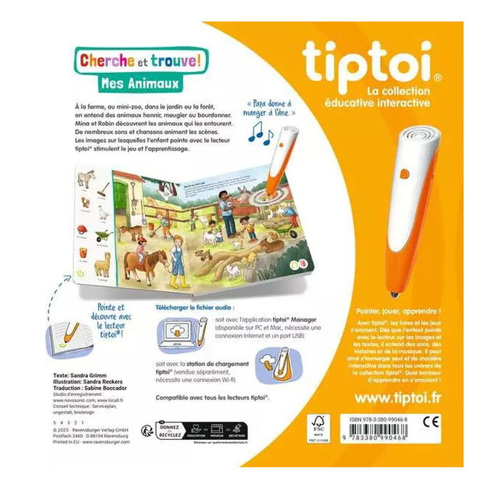 Ravensburger Tiptoi - Cherche et trouve : Mes animaux Ravensburger Tiptoi - Cherche et trouve : Mes animaux