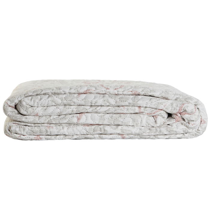 Couvre-lit DKD Home Decor Marron Beige Lit king size 270 x 270 x 1 cm