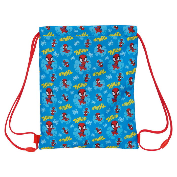 Sac à dos serré par des ficelles Spider-Man Bleu Rouge 26 x 34 x 1 cm