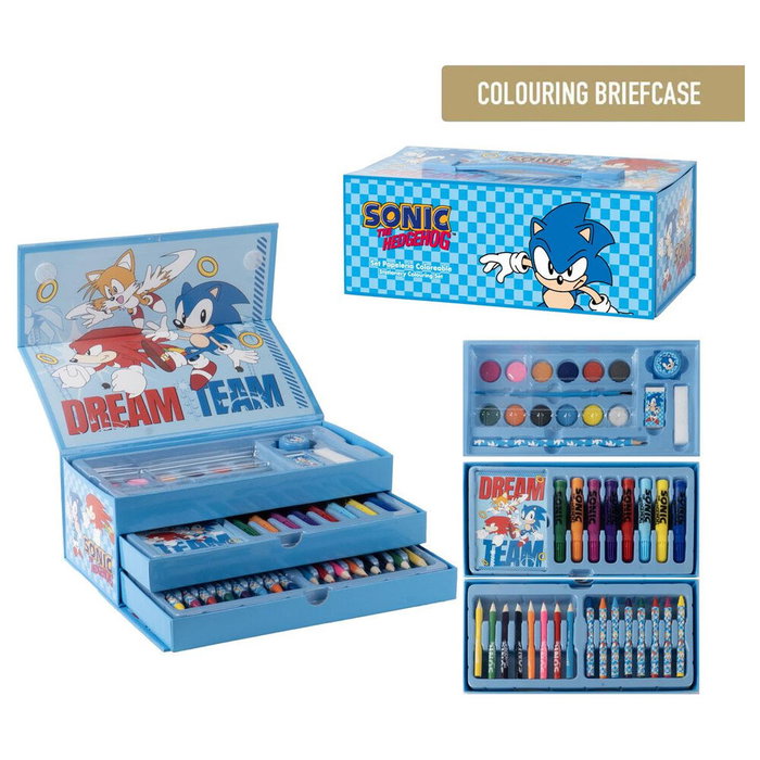 Cerdá Set Coloreable Maletín Sonic Bleu