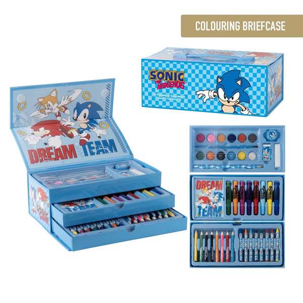 Cerdá Set Coloreable Maletín Sonic Bleu