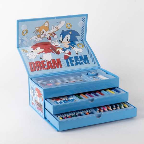 Cerdá Set Coloreable Maletín Sonic Bleu