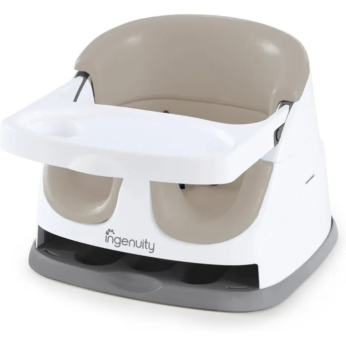 Ingenuity Baby Base Compact - Réhausseur 2-en-1 Cachemire Ingenuity Baby Base Compact - Réhausseur 2-en-1 Cachemire
