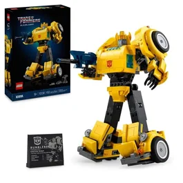 Lego Icons 10338 Bumblebee Transformers - Set de Construction Figurine Robot Transformer pour Adultes - 950 Pièces - Véhicule Autobot