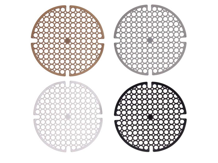 Kinvara Tapis d'Évier Rond 29 cm Assortis Plastique Blanc Gris Noir Beige (Set de 24) Kinvara Tapis d'Évier Rond 29 cm Assortis Plastique Blanc Gris Noir Beige (Set de 24)