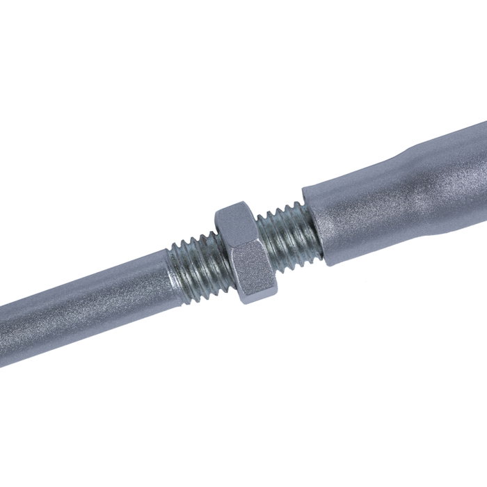 WOLFPACK LINEA PROFESIONAL Ferme-porte avec retenedor Force 3, Argent (Portes 80/100 cm.)