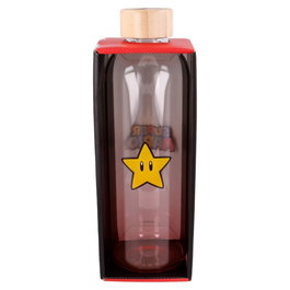 STOR Bouteille en verre Super Mario Bros Nintendo - 1030 ml - Dans son coffret cadeau