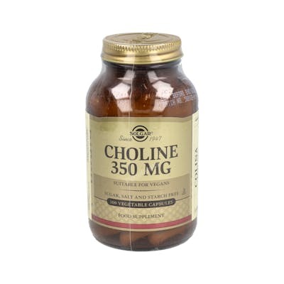 Solgar Choline 350 mg, 100 Gélules Végétales
