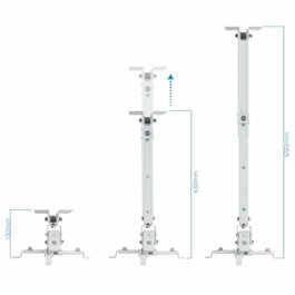 TooQ Support plafond pour projecteur PJ2012T-W blanc