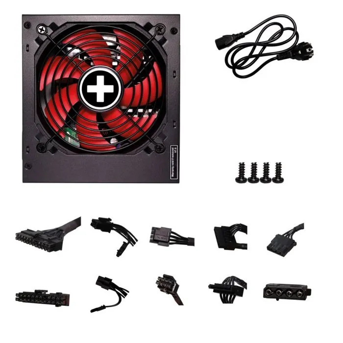 Xilence XP450R10 Alimentation PC Gaming ATX 450 W 80+ Bronze avec Ventilateur 120 mm, Technologie DC/DC et Protections Intégrées