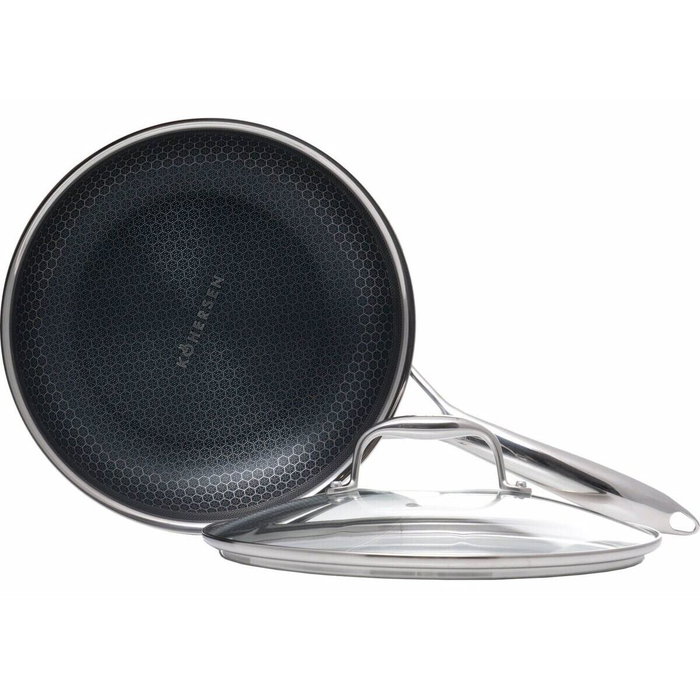 Kohersen Poêle 71107 Argentée en Acier Inoxydable et Aluminium Ø 24 cm