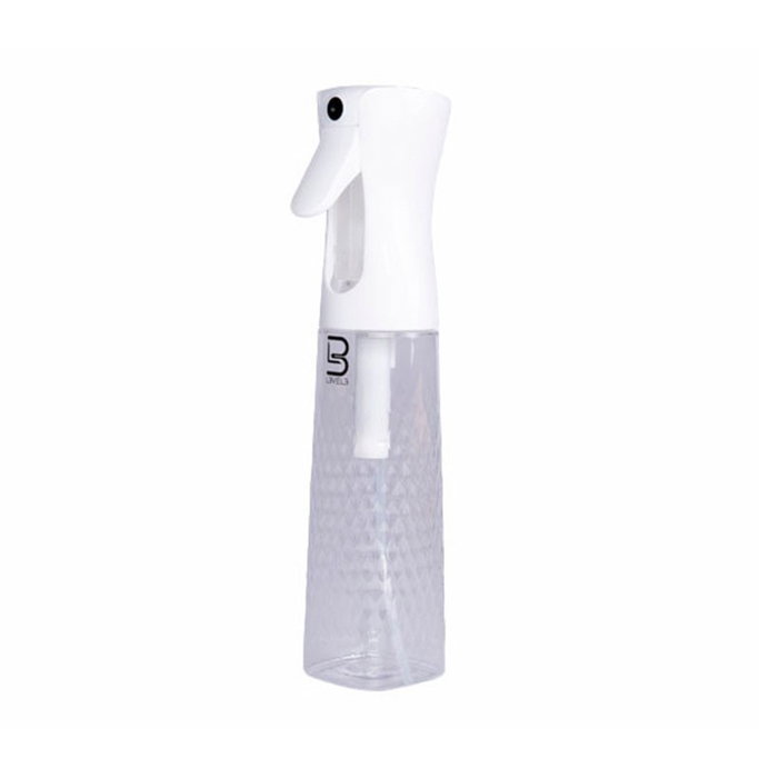 L3Vel3 Pulvérisateur Biseauté Transparent 300 ml L3Vel3 Pulvérisateur Biseauté Transparent 300 ml
