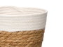 GIFTDECOR Set de 3 paniers ronds Blanco - Natural
