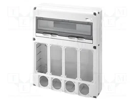 GEWISS Boîtier pour appareils modulaires 68 Q-DIN gris IP65