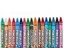 Pincello Boîte de Crayons Cire Jumbo 36 Pièces avec Pinceau 8x10x8 cm Cire Synthétique Assortiment 36 Couleurs (Set de 48)