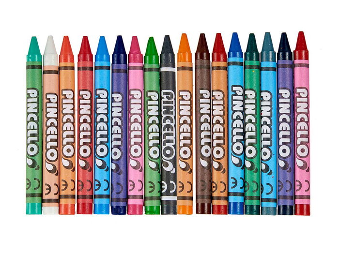 Pincello Boîte de Crayons Cire Jumbo 36 Pièces avec Pinceau 8x10x8 cm Cire Synthétique Assortiment 36 Couleurs (Set de 48) Pincello Boîte de Crayons Cire Jumbo 36 Pièces avec Pinceau 8x10x8 cm Cire Synthétique Assortiment 36 Couleurs (Set de 48)