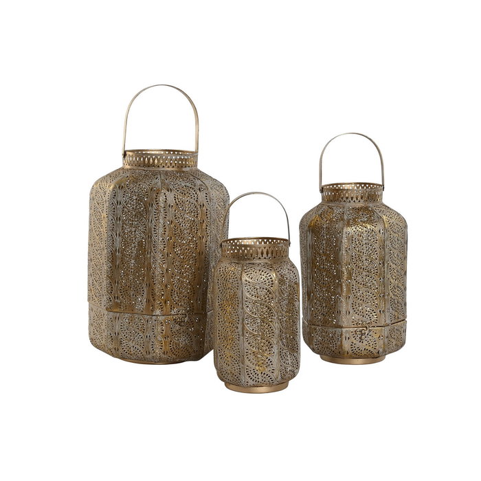 Home ESPRIT Ensemble de bougeoirs Doré Métal Home ESPRIT Ensemble de bougeoirs Doré Métal