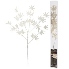 GSC Evolution Branche décorative LED feuilles d'érable blanches 0,70M lumière chaude