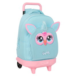 Cartable à roulettes Furby Bleu ciel 33 x 45 x 22 cm
