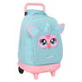 Cartable à roulettes Furby Bleu ciel 33 x 45 x 22 cm