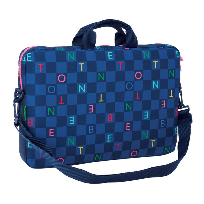 Housse pour ordinateur portable Benetton Damero Blue marine 40 x 27 x 4 cm