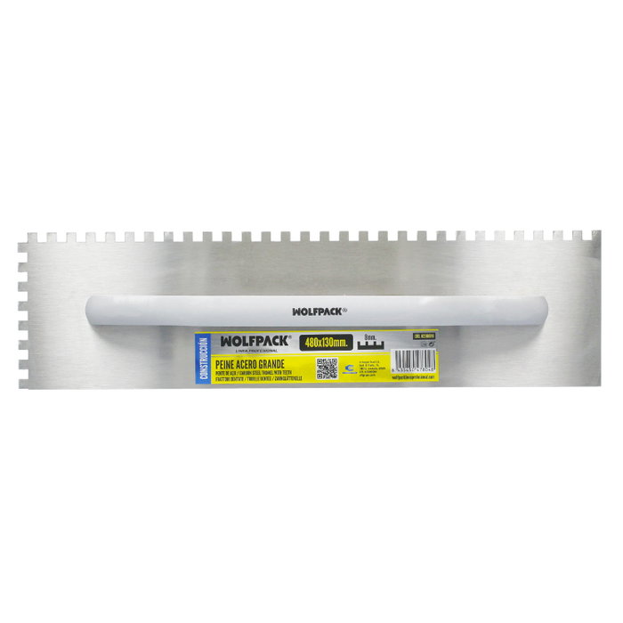 WOLFPACK LINEA PROFESIONAL Peigne en acier grande taille 480x130 mm